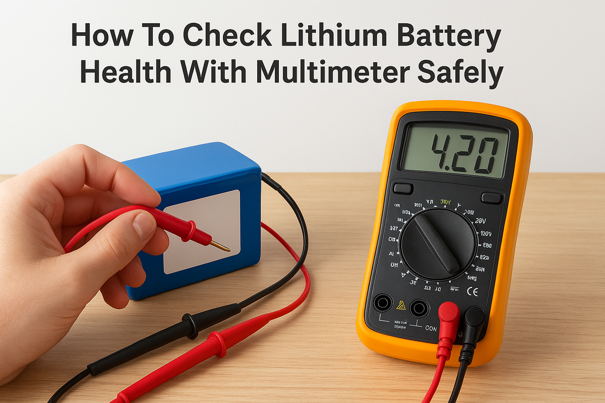 How To Check Lithium Battery Health With Multimeter Safely