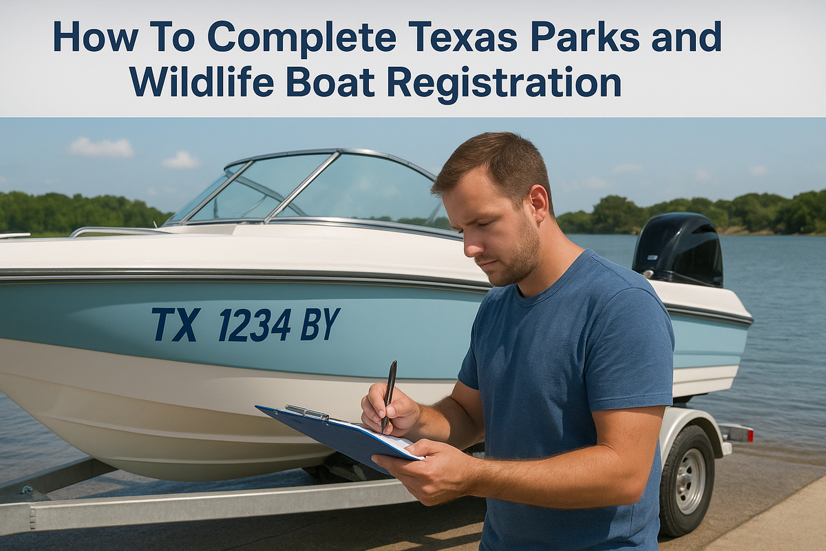 How To Complete Texas Parks and Wildlife Boat Registration